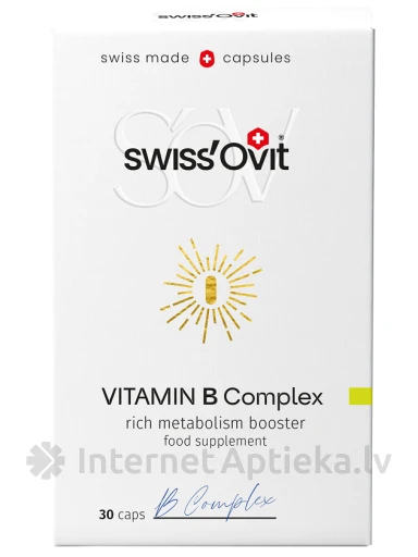 Swiss`Ovit Vitamiin B Complex, 30 kapslit | internetaptieka.lv