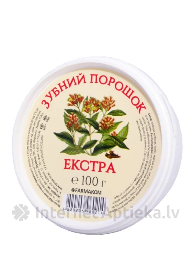 Farmakom Зубной порошок Ekstra, 100 г | internetaptieka.lv