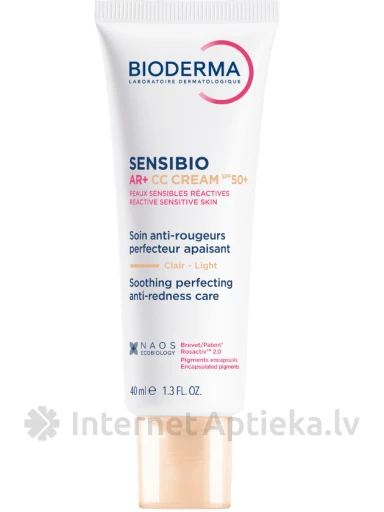 BIODERMA Sensibio AR+ CC Cream SPF50+ krēms, 40 ml | internetaptieka.lv