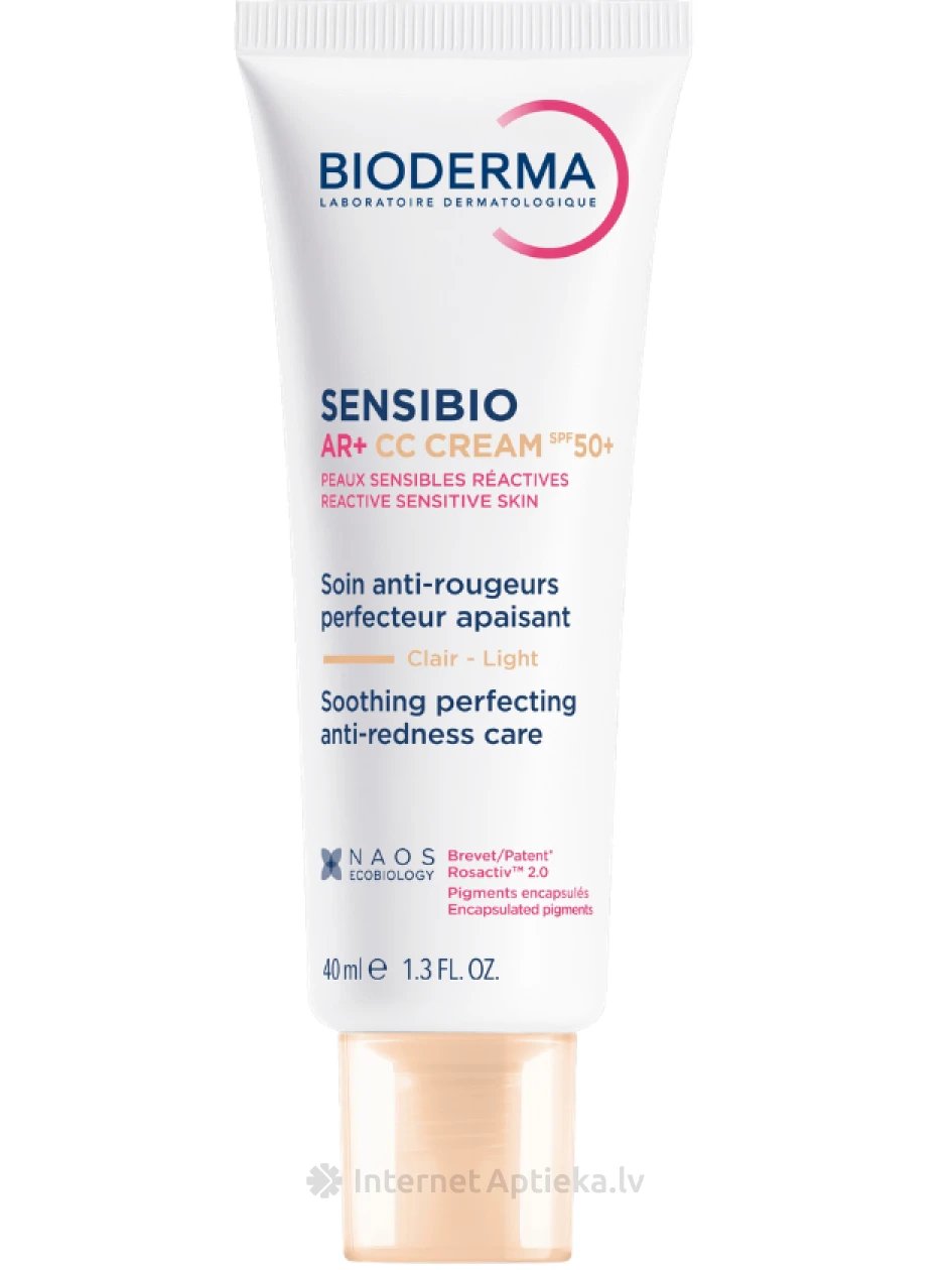 BIODERMA Sensibio AR+ CC Cream SPF50+ krēms, 40 ml | internetaptieka.lv