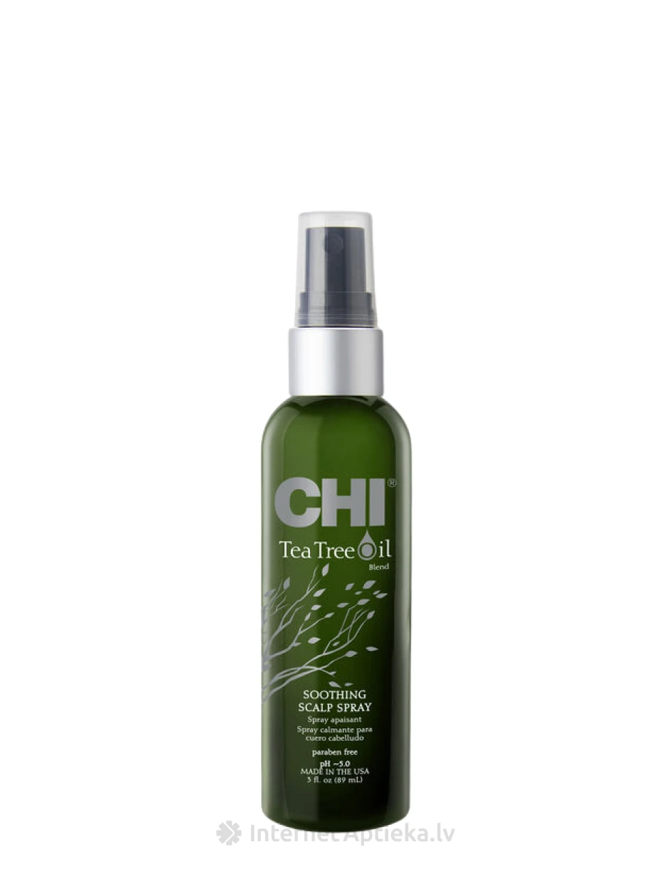 CHI Tea Tree Scalp Spray Tejas koka eļļas nomierinošs sprejs, 89 ml | internetaptieka.lv