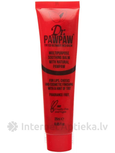 Dr.Pawpaw izteikti sarkans lūpu balzams, 25 ml | internetaptieka.lv