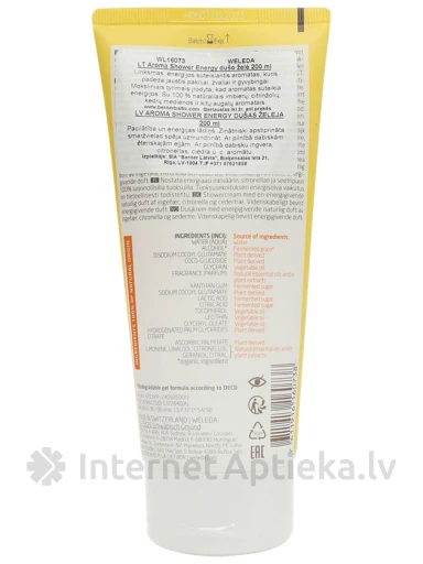 Weleda dušikreem AROMA ENERGY, 200 ml | internetaptieka.lv