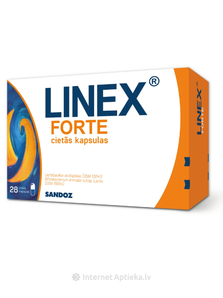 Linex forte, 28 kapsulas | internetaptieka.lv