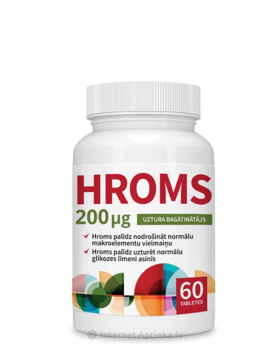 KROOM 200 µg tabletti, 60 tk. | internetaptieka.lv