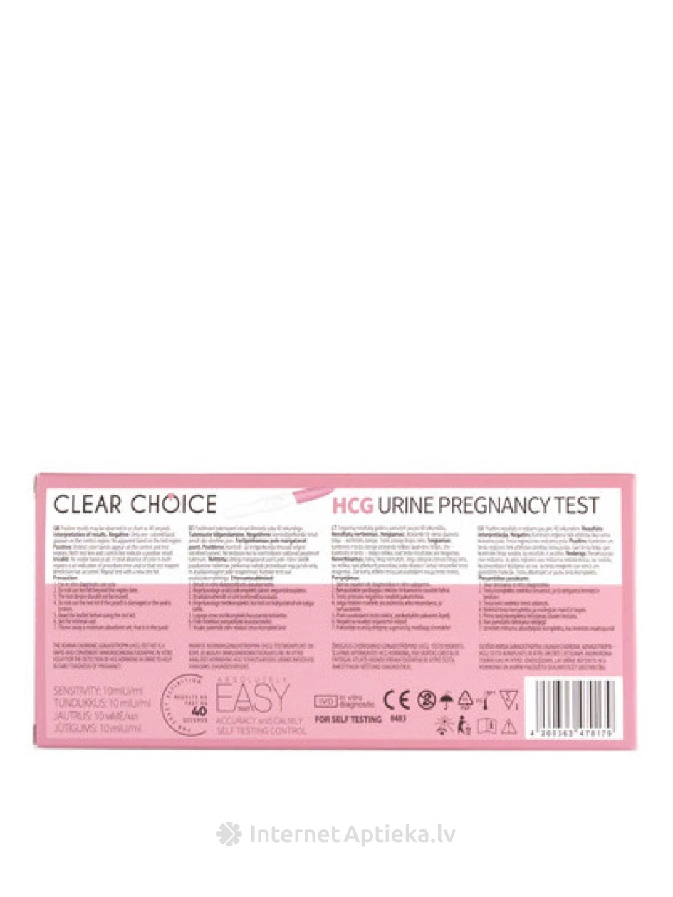 Clear Choice-Easy Pencil rasedustest, 1 tk. | internetaptieka.lv