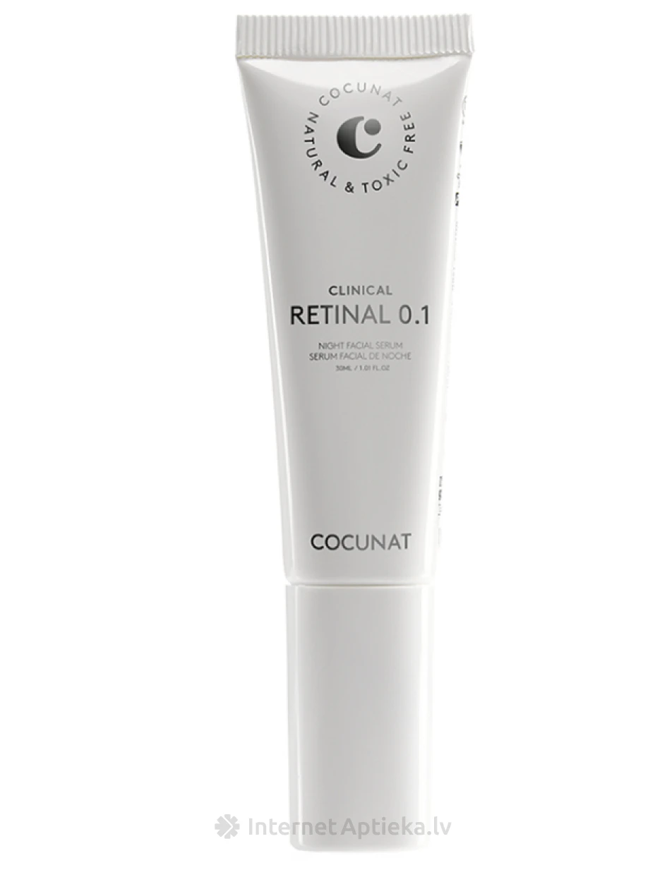 Cocunat Clinical Retinal 0.1 nakts sejas serums, 30 ml | internetaptieka.lv
