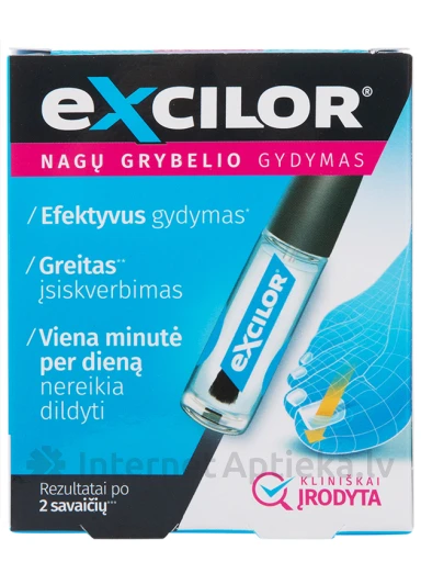 ПРОТИВОГРИБКОВОЕ СРЕДСТВО EXCILOR, 3.3 мл | internetaptieka.lv