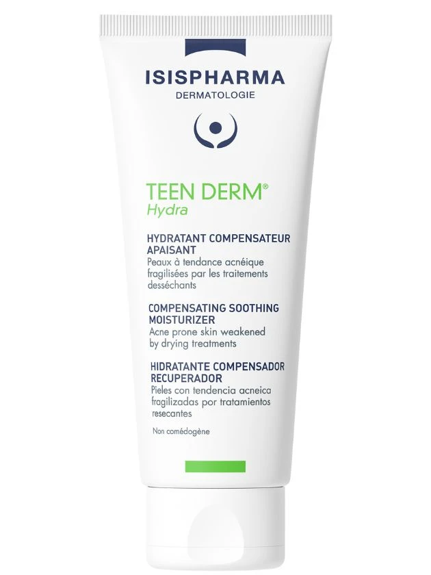 ISISPHARMA mitrinātājs izsausinātai aknes ādai TEEN DERM HYDRA, 100 ml