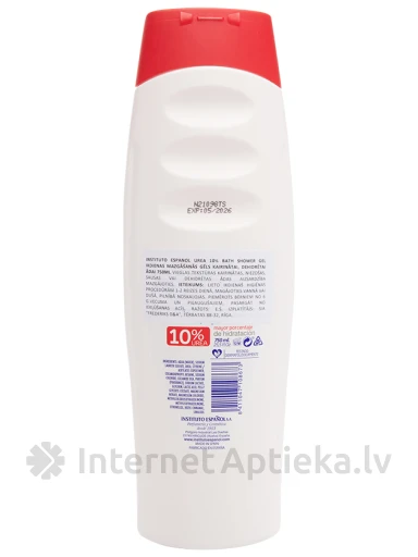 ГЕЛЬ ДЛЯ ЕЖЕДНЕВНОГО МЫТЬЯ РАЗДРАЖЕННОЙ, ОБЕЗВОЖЕННОЙ КОЖИ INSTITUTO ESPANOL UREA 10%, 750 МЛ | internetaptieka.lv
