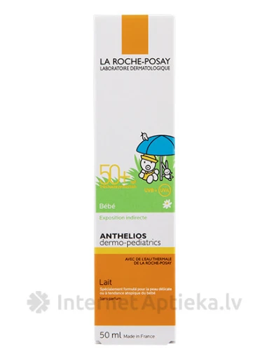 La Roche Posay Anthelios Lait Bebe 50+, losjons bērniem, 50 ml | internetaptieka.lv
