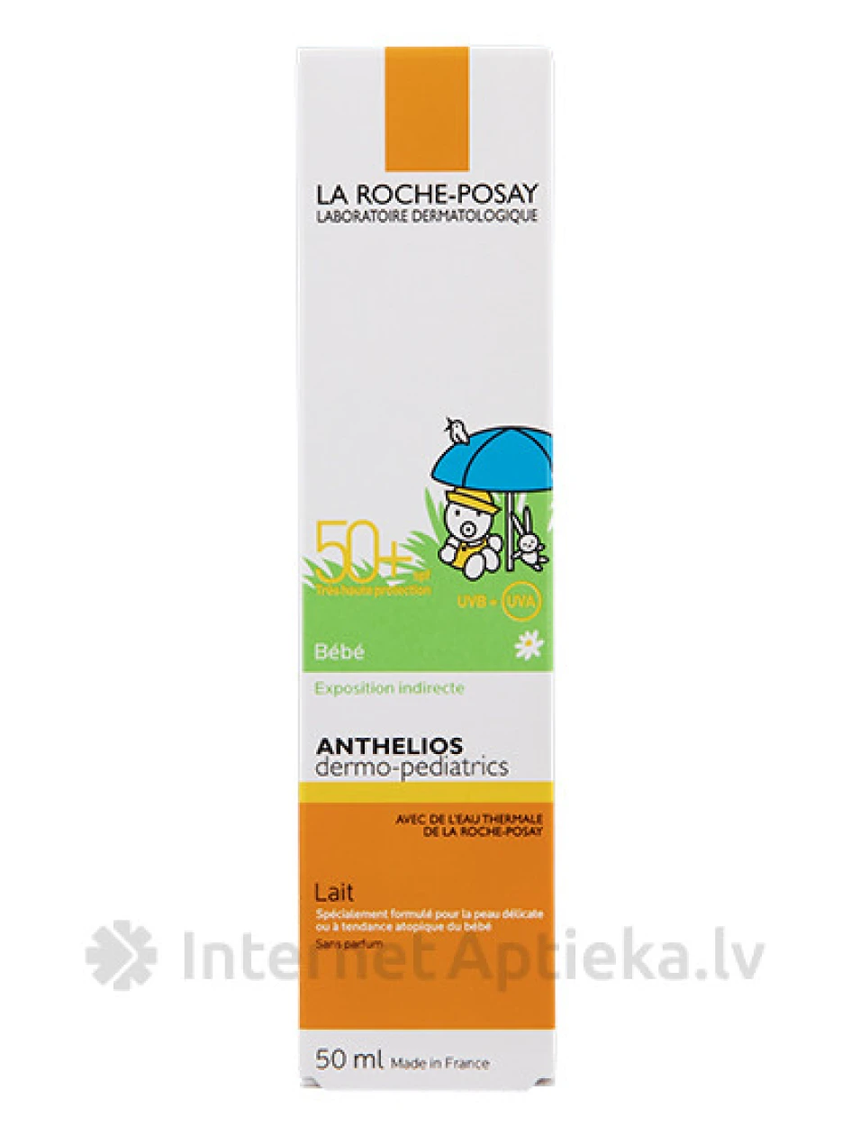 La Roche Posay Anthelios Lait Bebe 50+, losjons bērniem, 50 ml | internetaptieka.lv