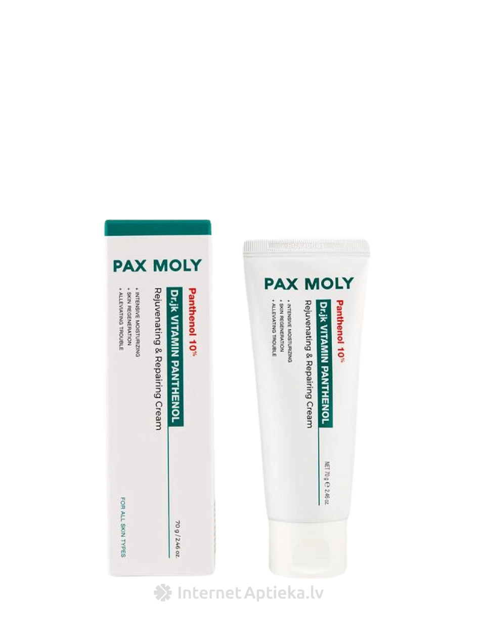 PAX MOLY Dr.Jk Vitamiin Pantenooliga noorendav ja parandav kreem, 70 g | internetaptieka.lv