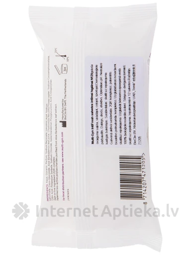 Влажные салфетки Multi-Gyn Intifresh, 12 шт. | internetaptieka.lv