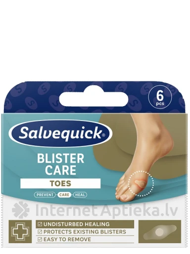 SALVEQUICK Blister Care tulznu kopšanas plāksteri pirkstiem, 6 gb. | internetaptieka.lv
