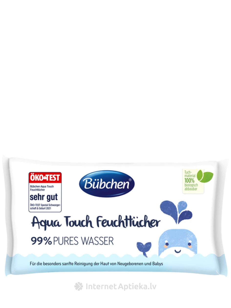 Bubchen Aqua Touch niisked salvrätikud, 48 tk. | internetaptieka.lv