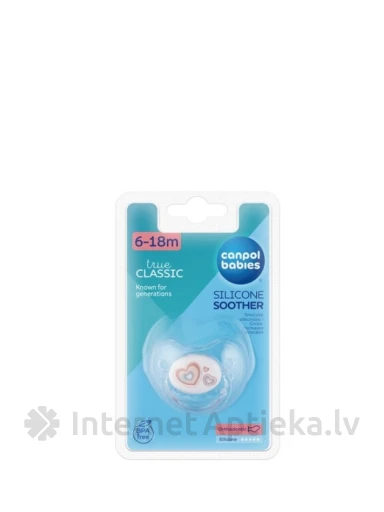 Canpol māneklis Newborn 6-18m, silikona, 1 gb. | internetaptieka.lv