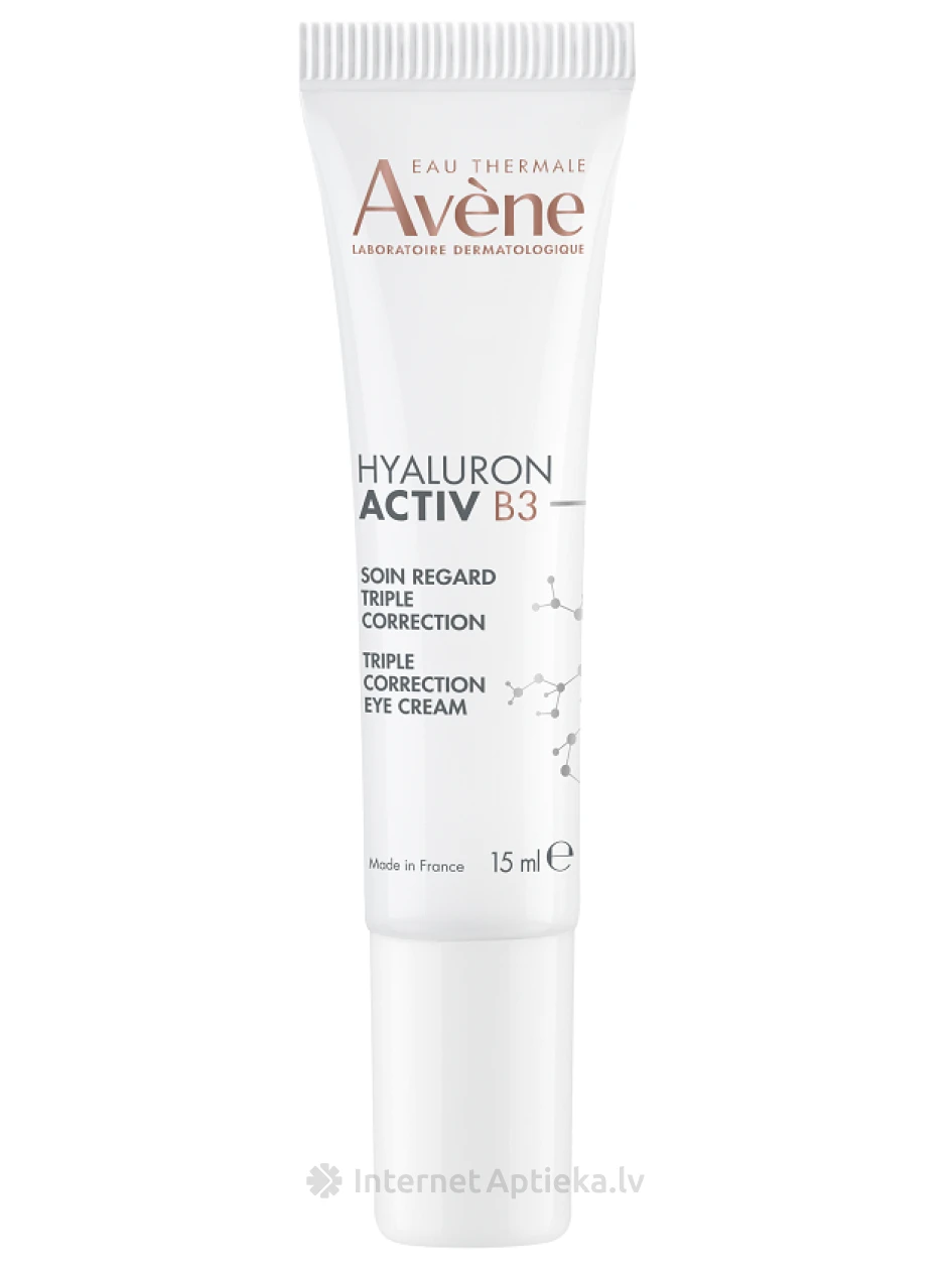 AVENE HYALURON ACTIV B3 koriģējošs krēms acu zonai, 15 ml | internetaptieka.lv