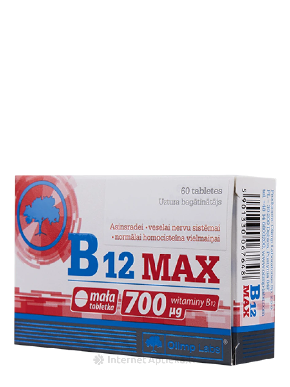 Olimp Labs B 12 Max, 60 tabletti | internetaptieka.lv