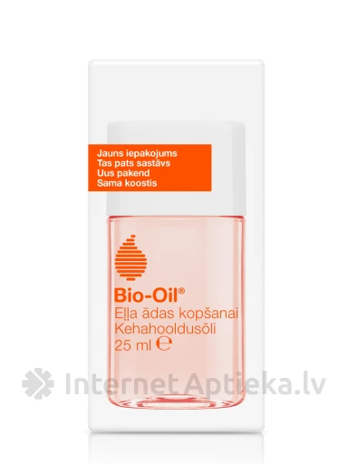 Bio-Oil ādas kopšanas līdzeklis - pret strijām un rētām, 25 ml | internetaptieka.lv