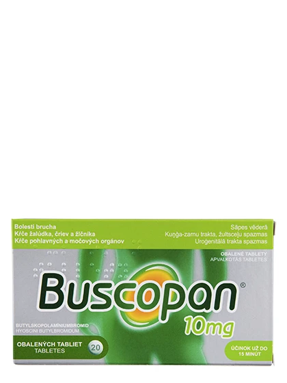 Buscopan 10 mg apvalkotās tabletes