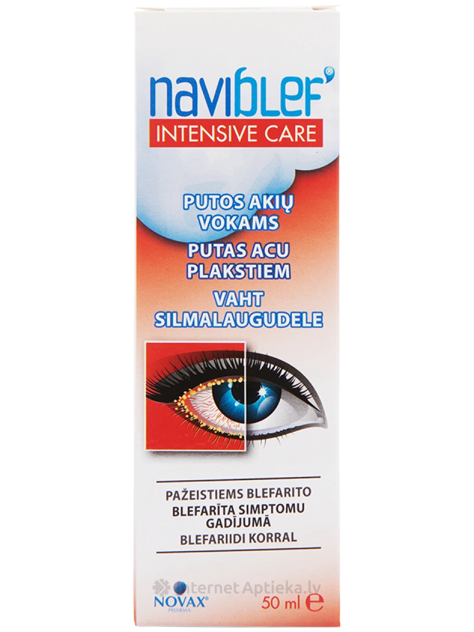 Naviblef Intensive care putas acu plakstiem, 50 ml | internetaptieka.lv