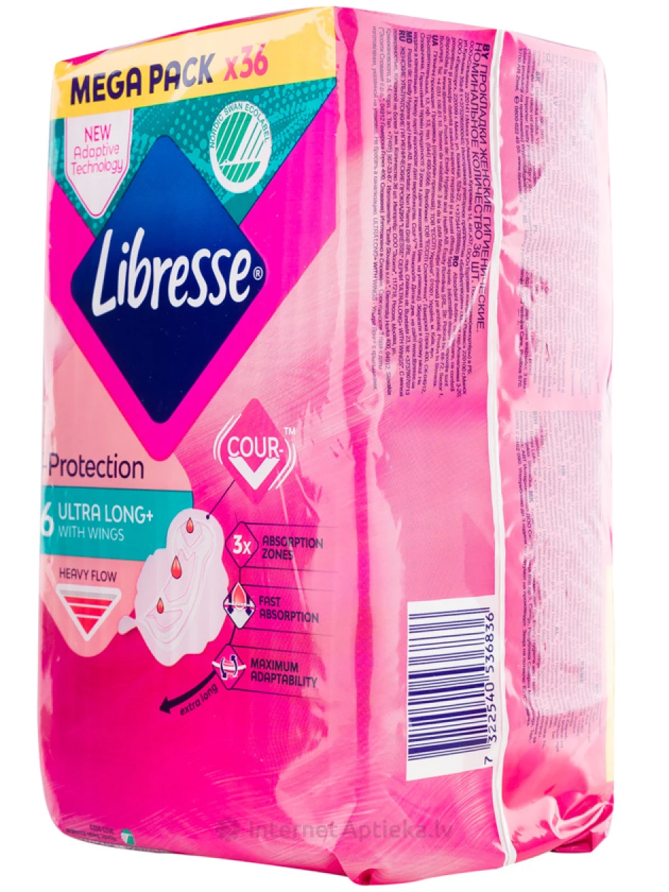 Libresse Ultra Long Wings suur pakk, 36 pakki | internetaptieka.lv