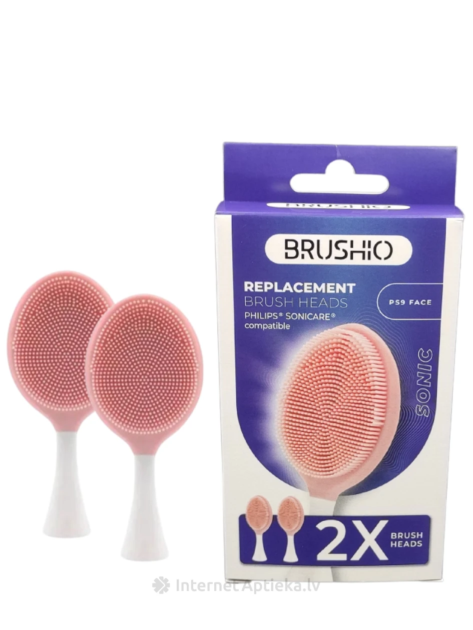 Brushio насадка для чистки лица совместима с Philips, 2 шт. | internetaptieka.lv
