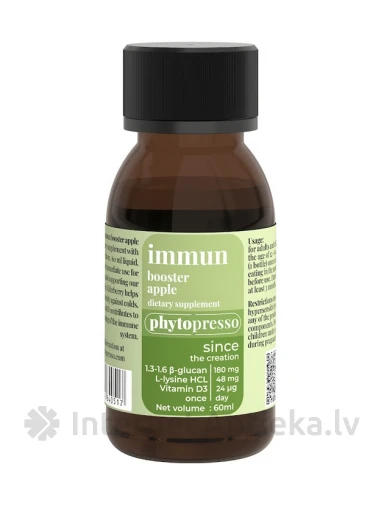 Immun Booster Apple ...since the creation, 60 ml | internetaptieka.lv