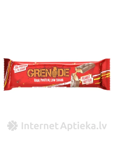 GRENADE baltymų batonėlis Peanut Nutter, 60 g | internetaptieka.lv