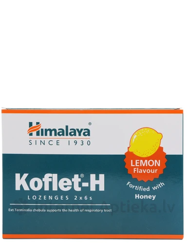 Koflet-H ledenes ar citronu un medus garšu, 12 gb. | internetaptieka.lv