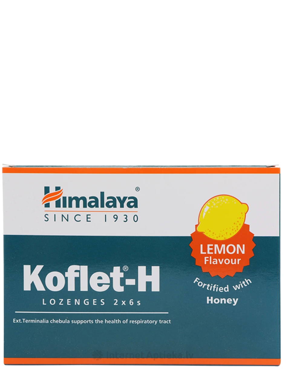 Koflet-H pulgakommid sidruni ja mee maitsega, 12 tk. | internetaptieka.lv