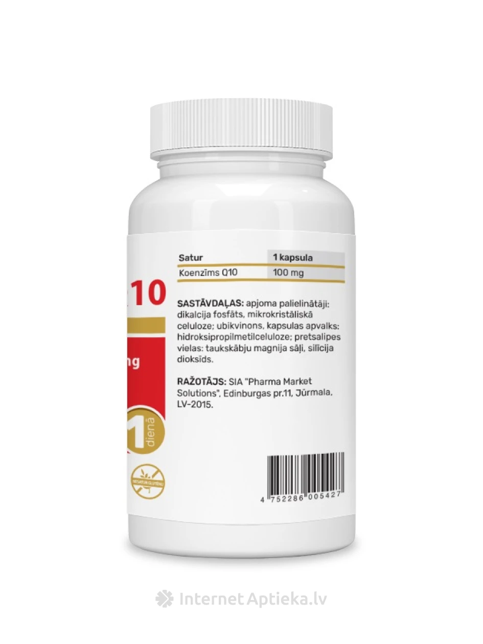 Koensüüm Q10 kapslit, 30 tk. | internetaptieka.lv