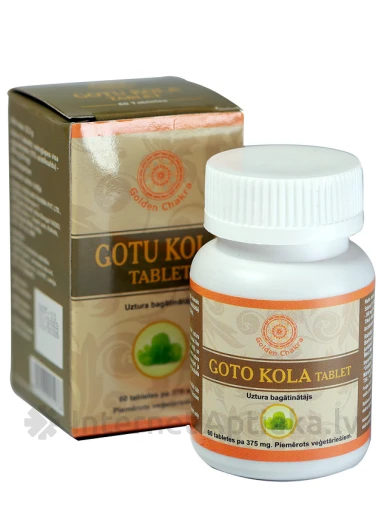 Golden Chakra Gotu Kola, 60 tabletid | internetaptieka.lv