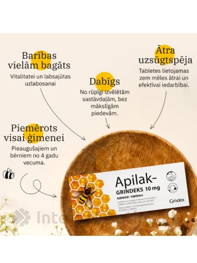 Apilak Grindeks, 25 таблеток | internetaptieka.lv