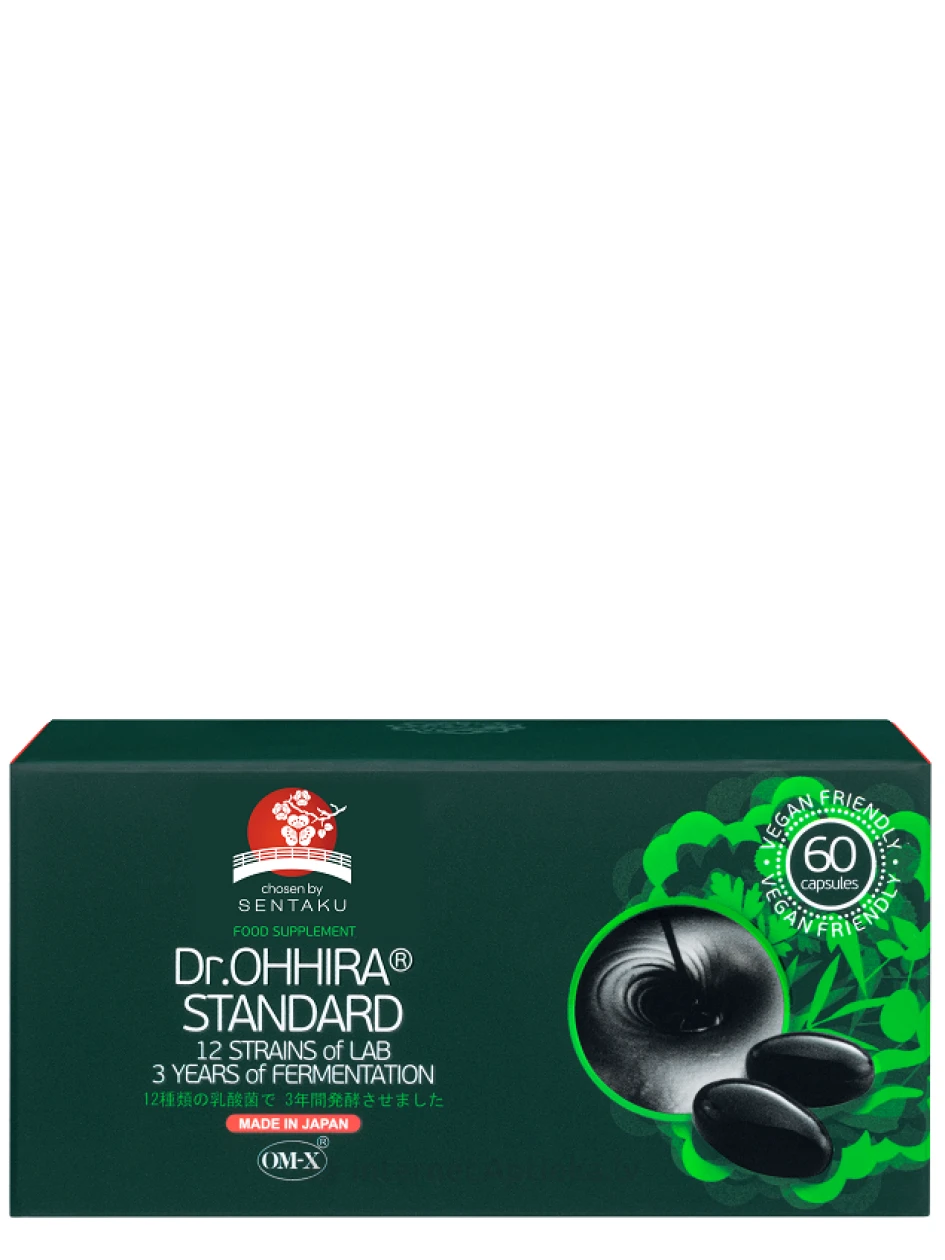 Dr. OHHIRA Standard probiootikumid 12 sordi elusbakteritega (3-aastane retsept), 60 kapslit | internetaptieka.lv