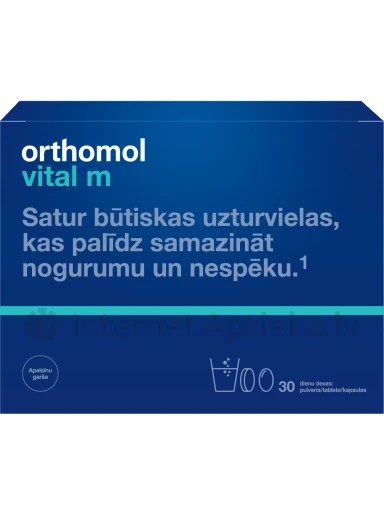 Orthomol Vital M vīriešiem, 30 dienu devas (pulveris/tablete/kapsula) | internetaptieka.lv