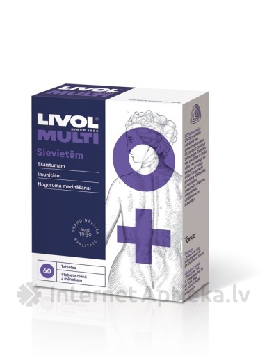 Livol Multi витамины для женщин, 60 таблеток