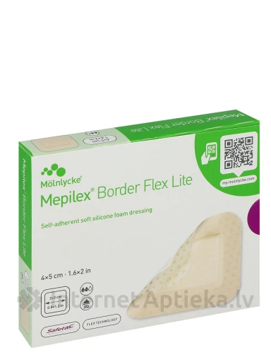 Mepilex Border Flex Lite 4 x 5 cm, 10 gb. | internetaptieka.lv