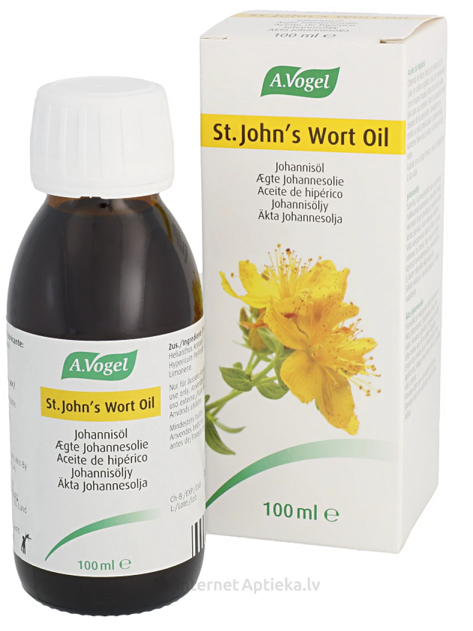 A.Vogel St.John's Wort Oil asinszāles eļļa, 100 ml | internetaptieka.lv