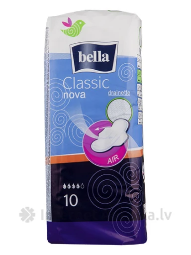 Bella Classic Novo Drainette ieliktnīši, 10 paketes | internetaptieka.lv