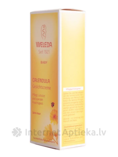 Weleda Kliņģerīšu sejas krēms bērniem, 50 ml | internetaptieka.lv