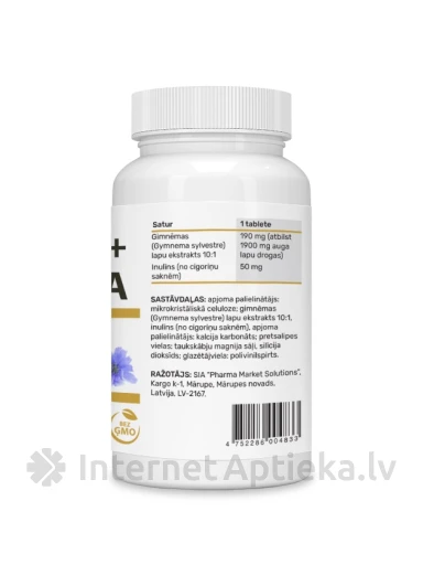 Inuliin + gymnema, 30 tabletti | internetaptieka.lv