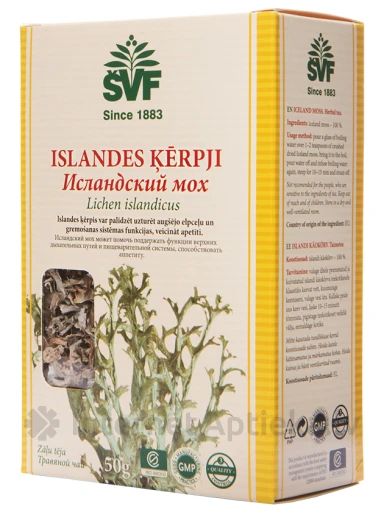 Tēja Islandes ķērpji, 50 g | internetaptieka.lv
