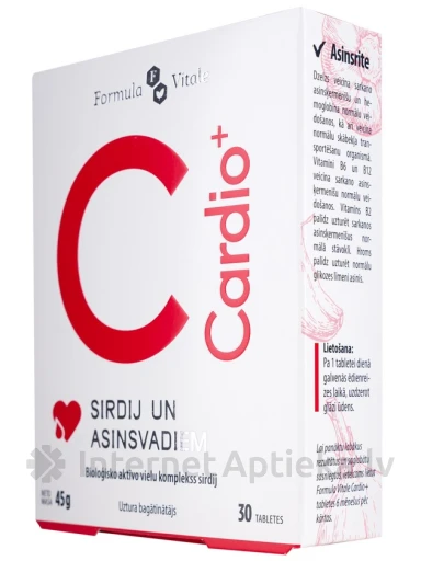 Formula Vitale Cardio+, 30 tabletti | internetaptieka.lv