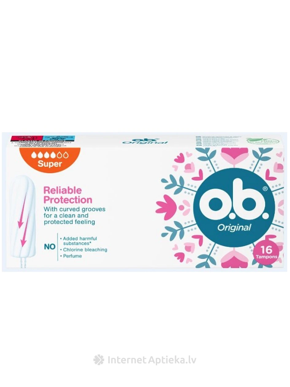 O.B. Higiēniskie tamponi Normal, 16 gb. | internetaptieka.lv