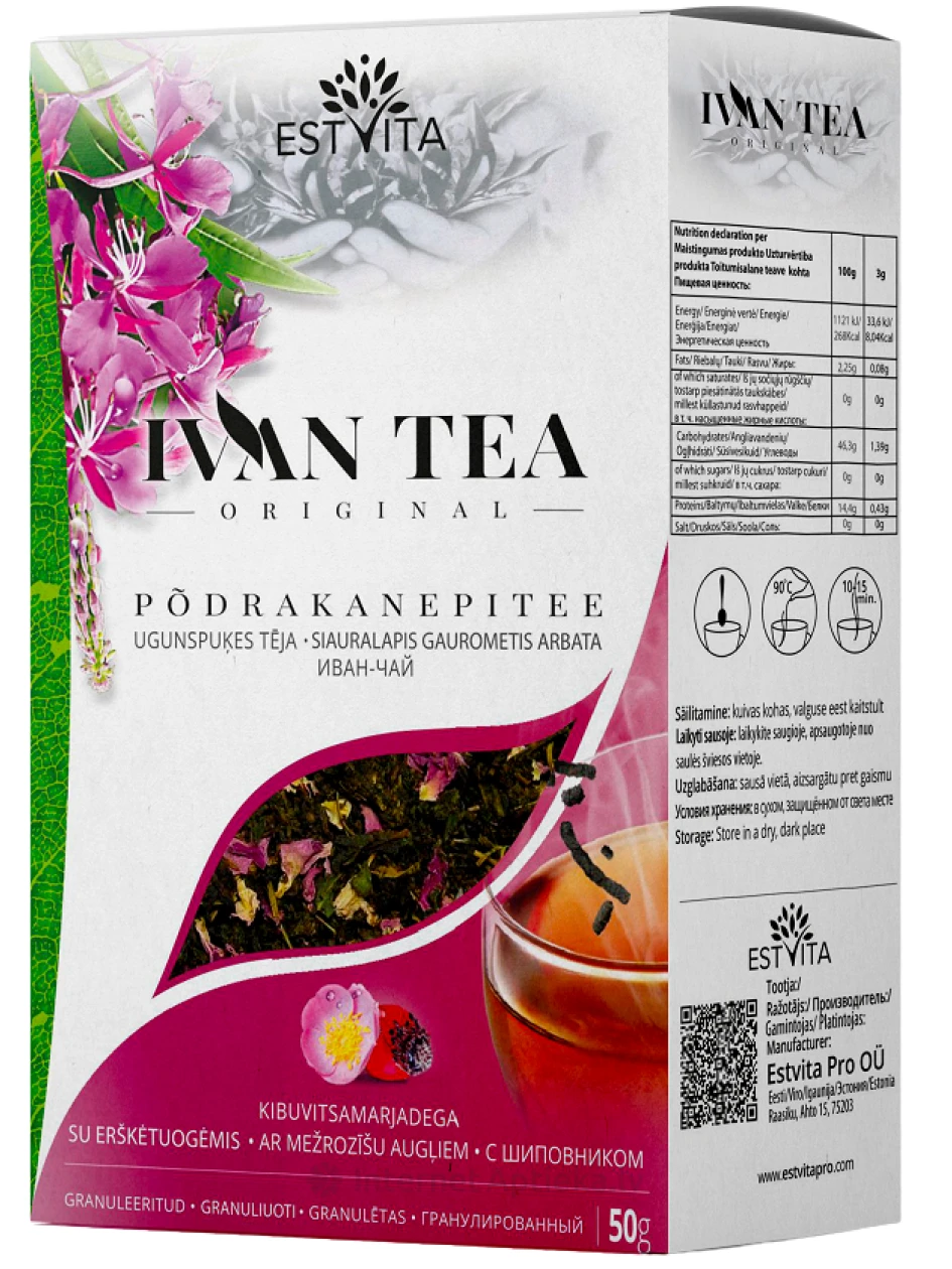 Firefly granuleeritud tee kibuvitsamarjadega, 50 g | internetaptieka.lv