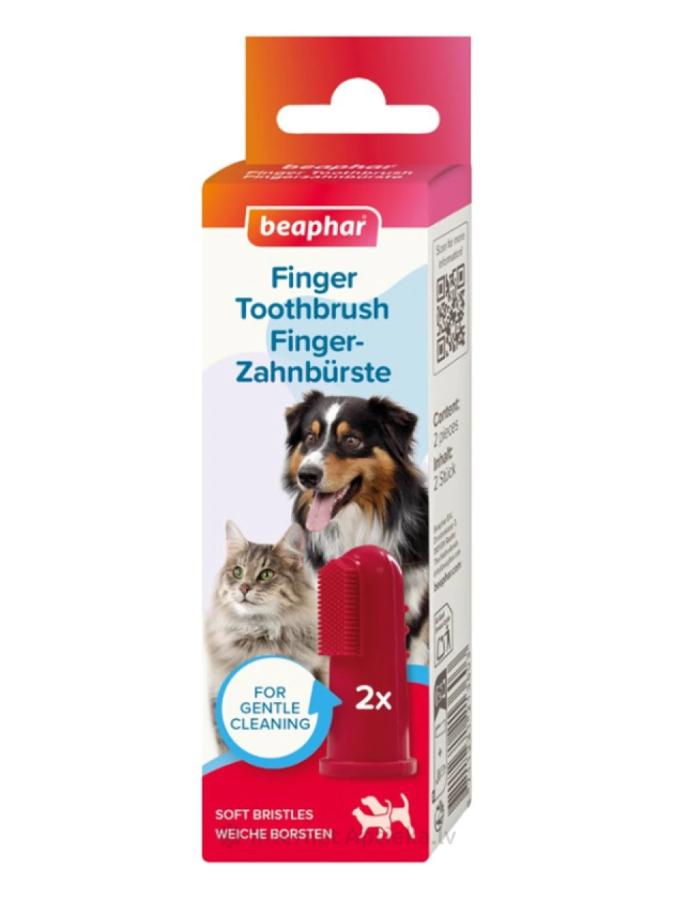 Beaphar FINGER TOOTHBRUSH zobu birste | internetaptieka.lv