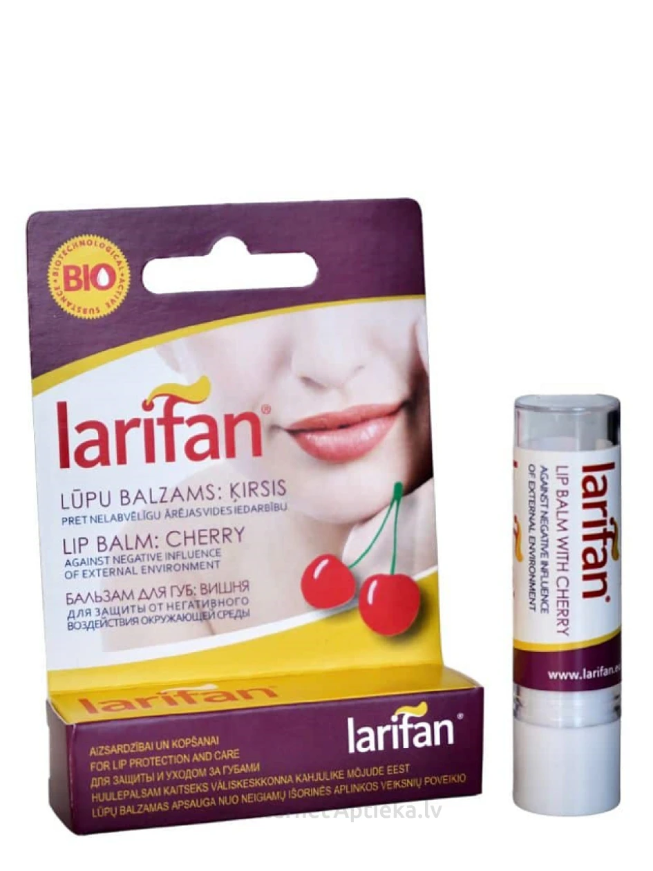 LARIFAN Lūpu balzāms Ķirsis, 4 g | internetaptieka.lv