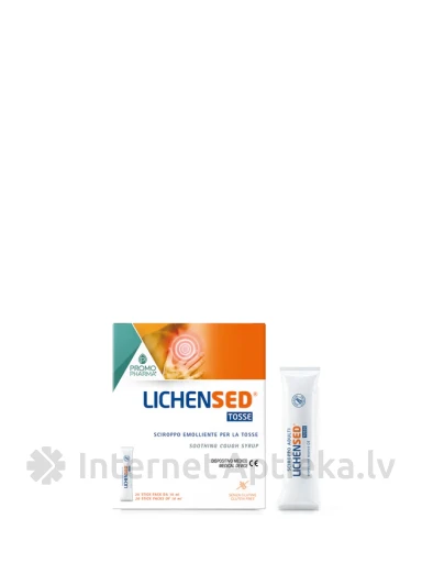 PROMOPHARMA LICHENSED® TOSSE  Täiskasvanutele mõeldud siirupi kotikesed, 20*10 ml | internetaptieka.lv